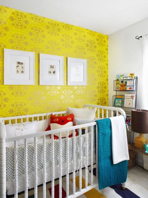quarto bebê para gêmeos amarelo — foto 4