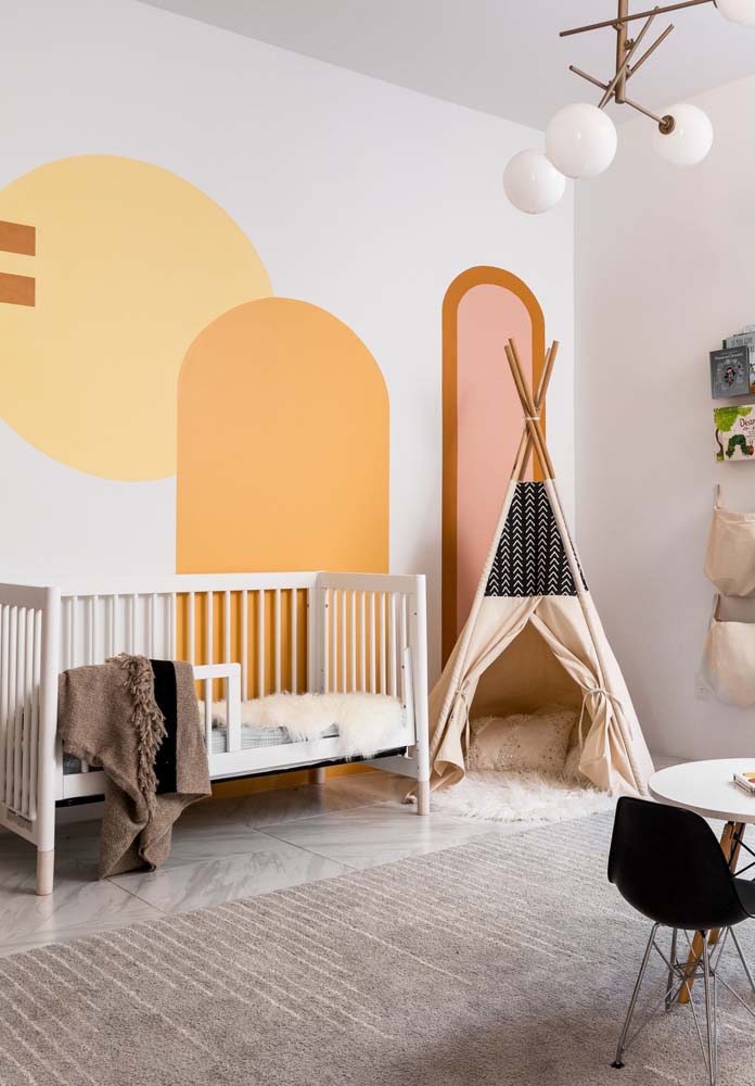 quarto bebê para menina amarelo — foto 9