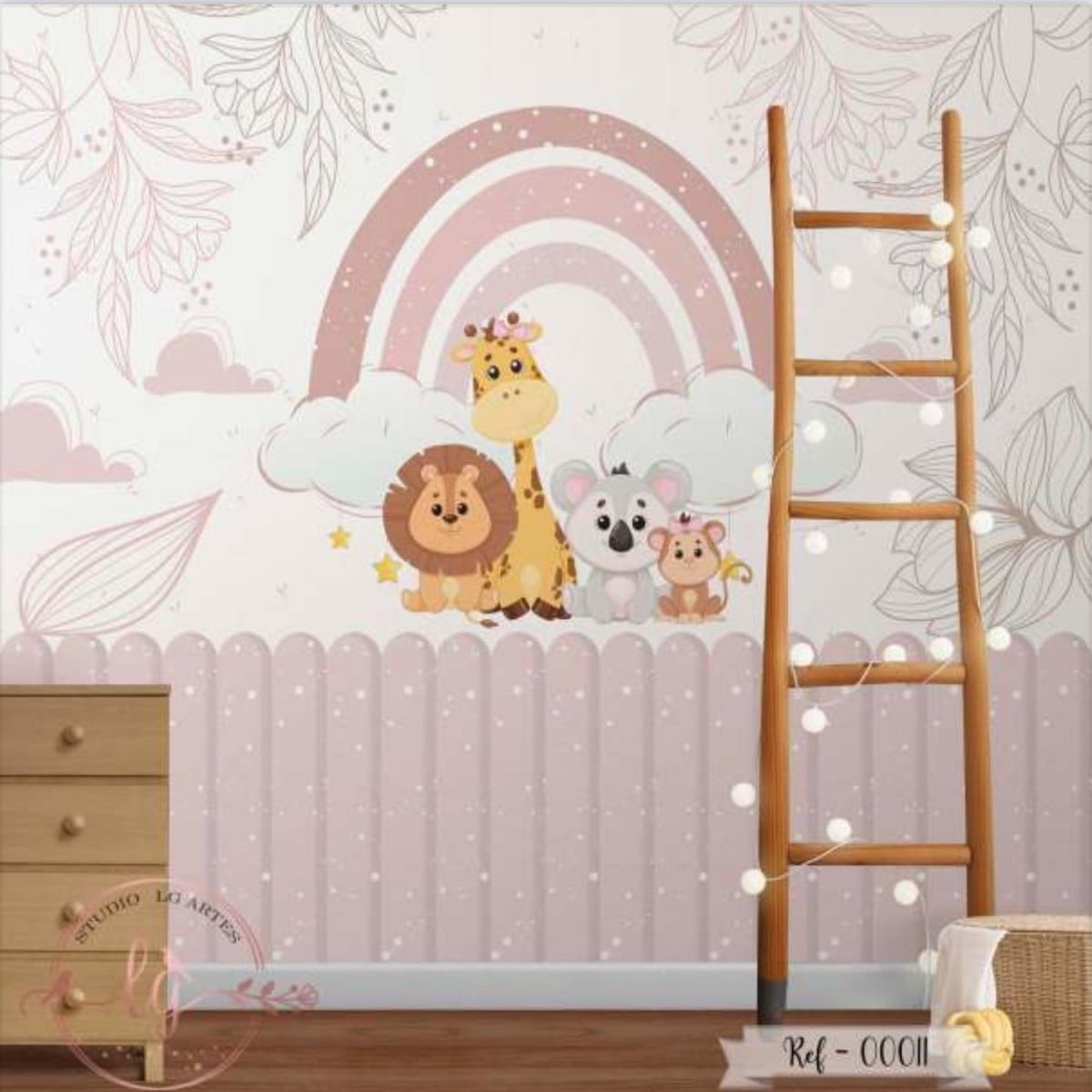 quarto bebê animais para menina — foto 12