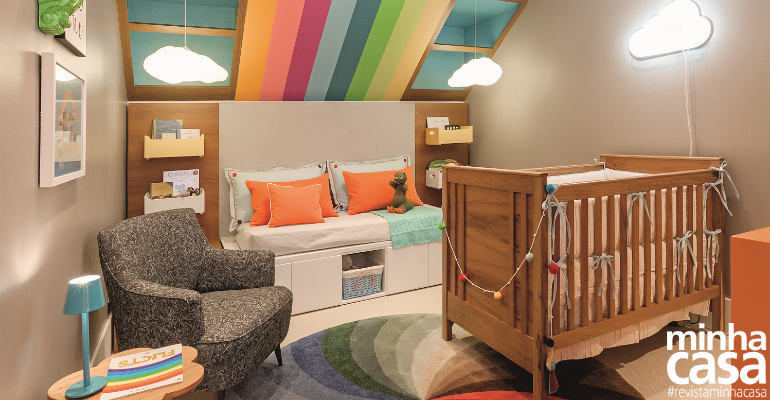 quarto bebê arco-íris para gêmeos — foto 9
