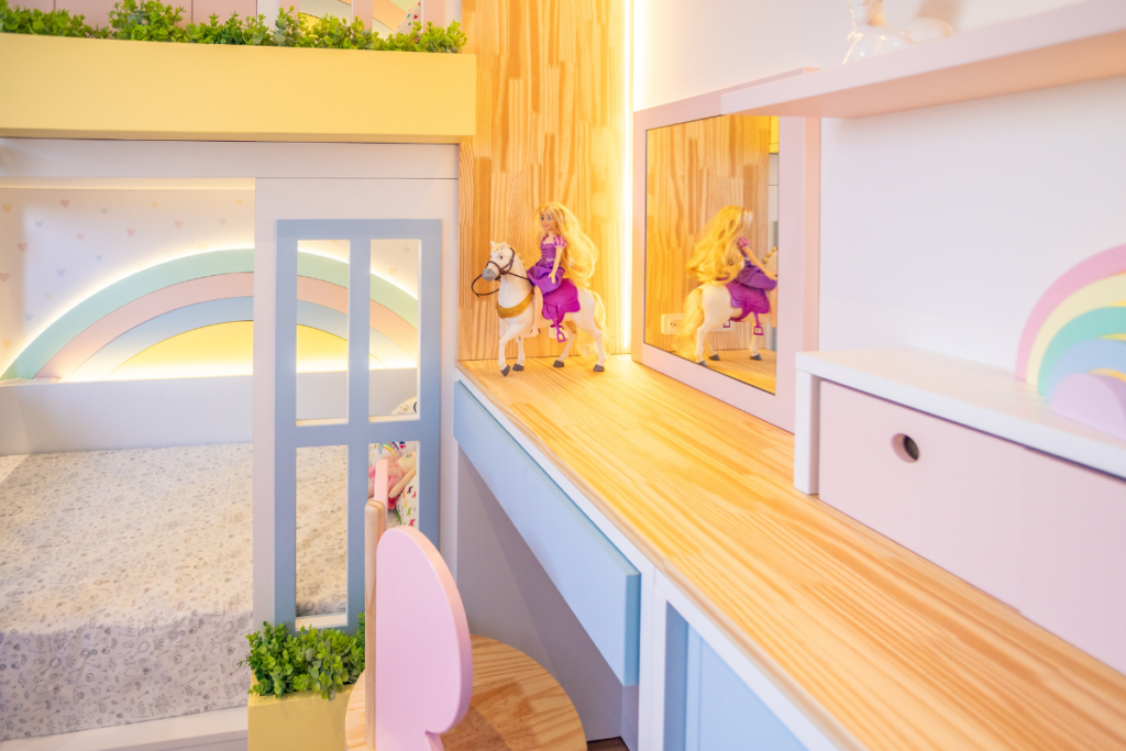 quarto bebê arco-íris para menina — foto 2