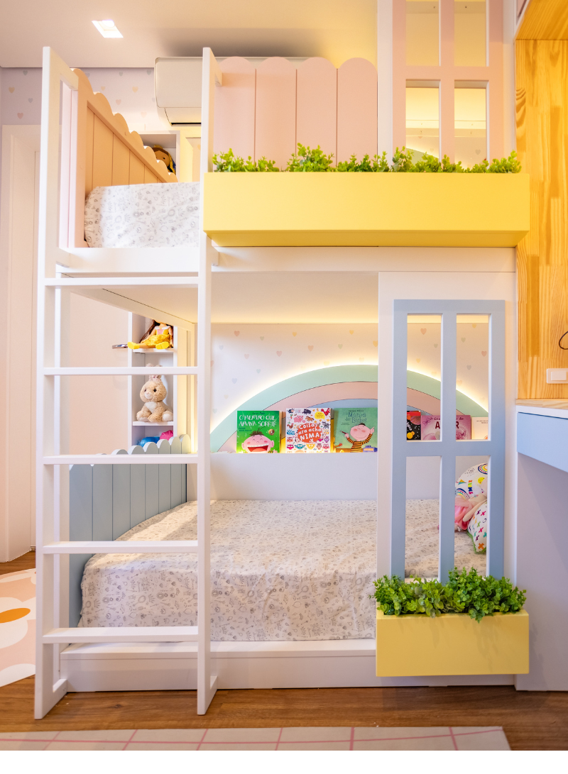 quarto bebê arco-íris para menina — foto 12