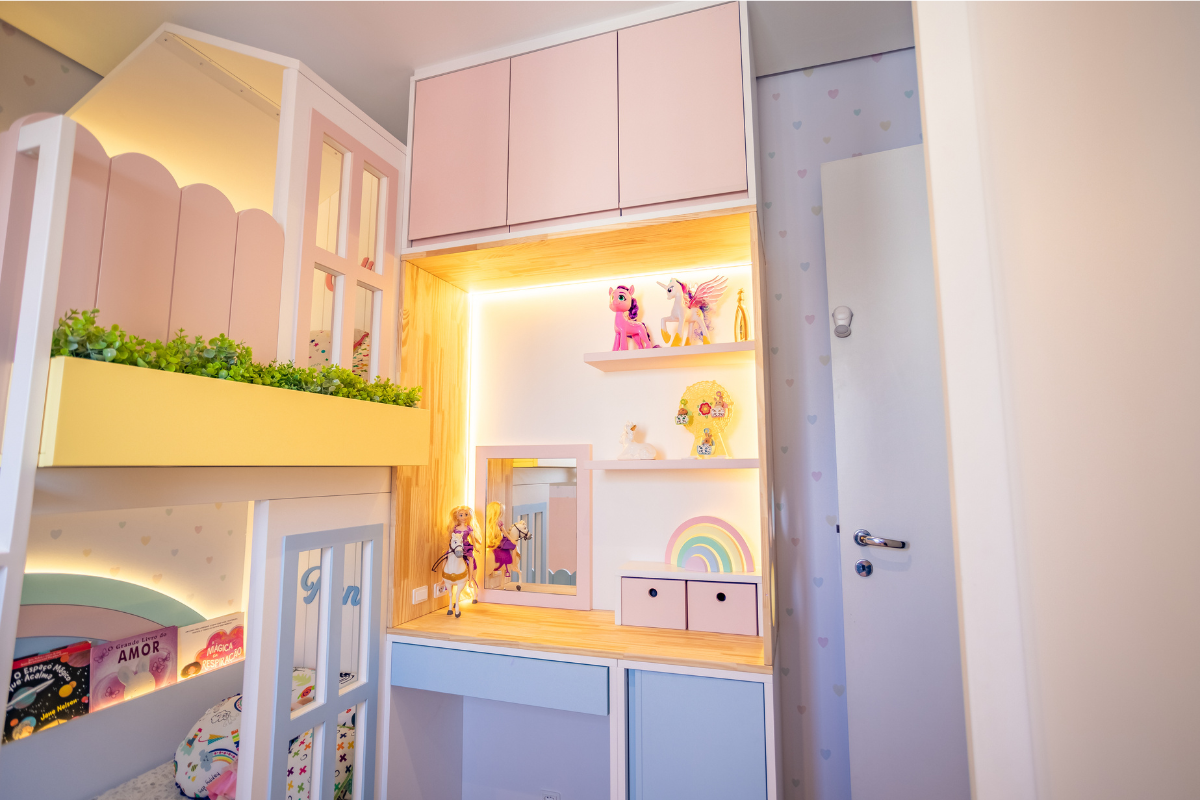quarto bebê arco-íris para menina — foto 3