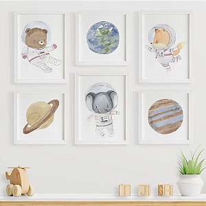 quarto bebê astronauta para menina