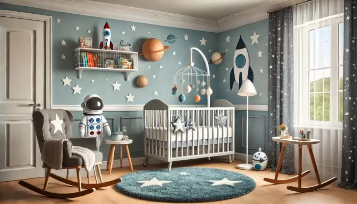 quarto bebê astronauta para menina — foto 6