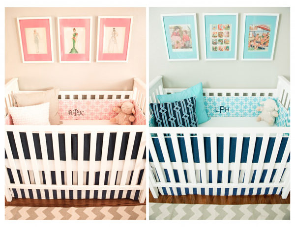 quarto bebê para gêmeos azul — foto 2