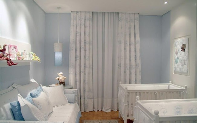 quarto bebê para gêmeos azul — foto 11