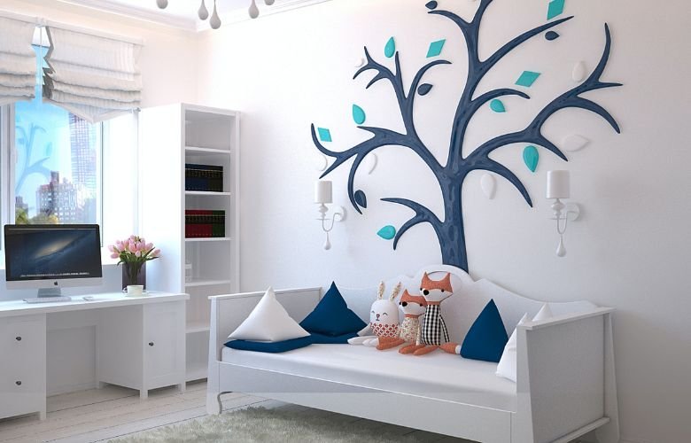 quarto bebê para gêmeos azul — foto 12