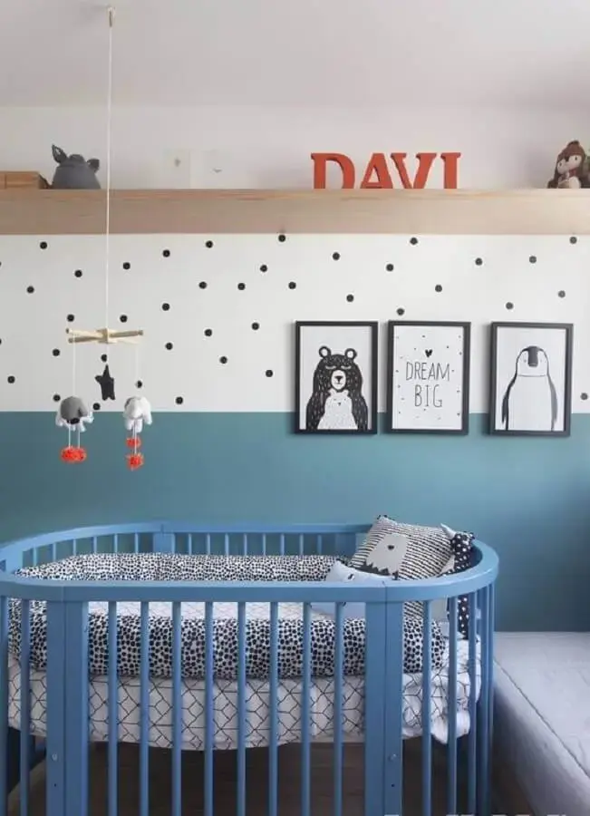 quarto bebê para gêmeos azul — foto 5