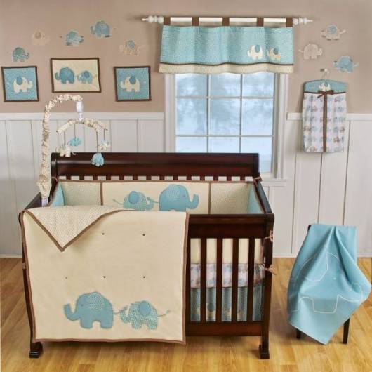 quarto bebê para gêmeos azul — foto 8