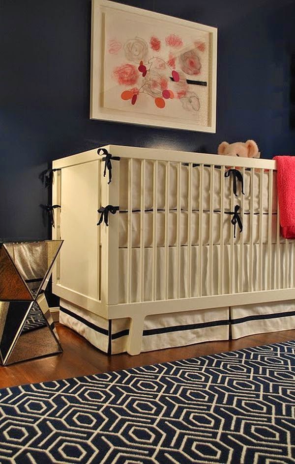 quarto bebê para gêmeos azul marinho — foto 12