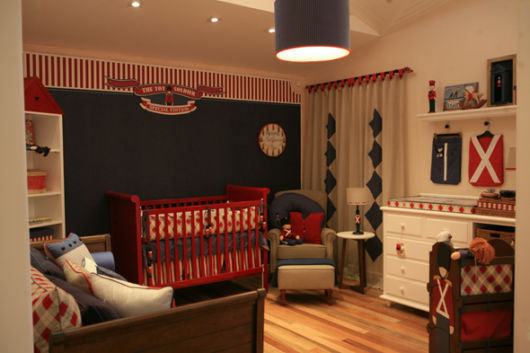 quarto bebê para gêmeos azul marinho — foto 13
