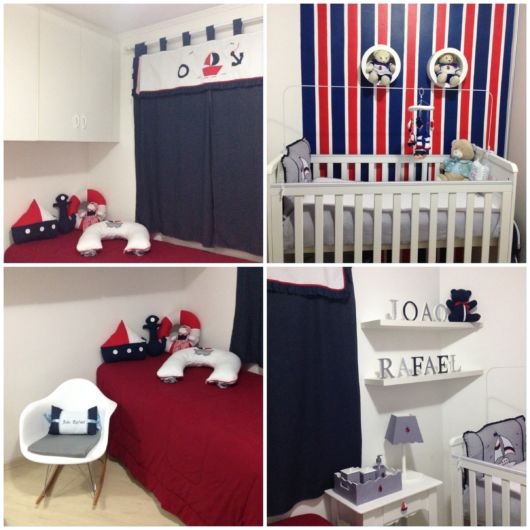 quarto bebê para gêmeos azul marinho — foto 15