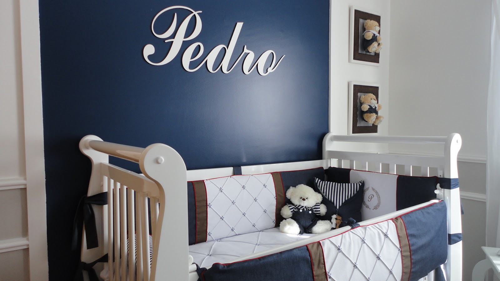 quarto bebê para gêmeos azul marinho — foto 7