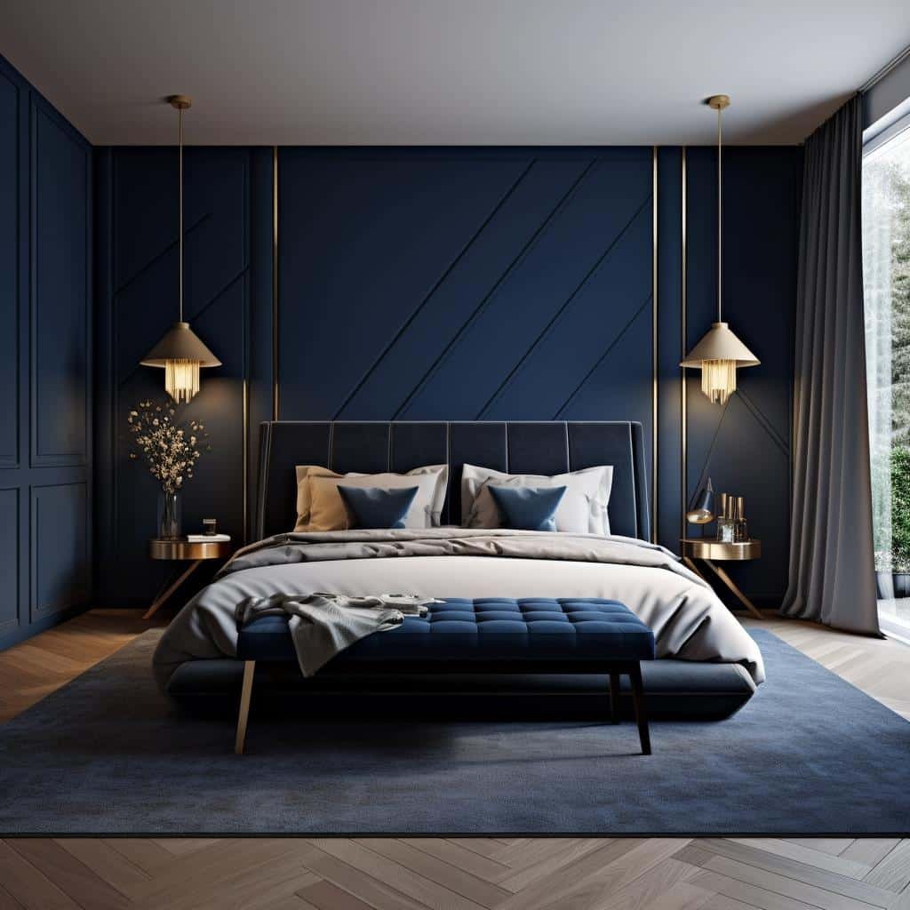 quarto bebê para gêmeos azul marinho — foto 8