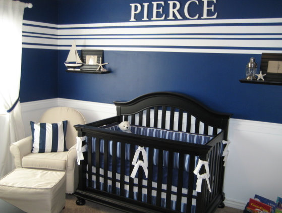 quarto bebê para gêmeos azul marinho — foto 9