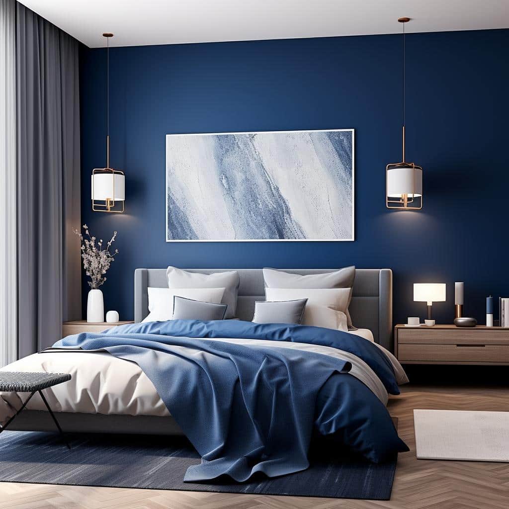 quarto bebê para neutro azul marinho — foto 12