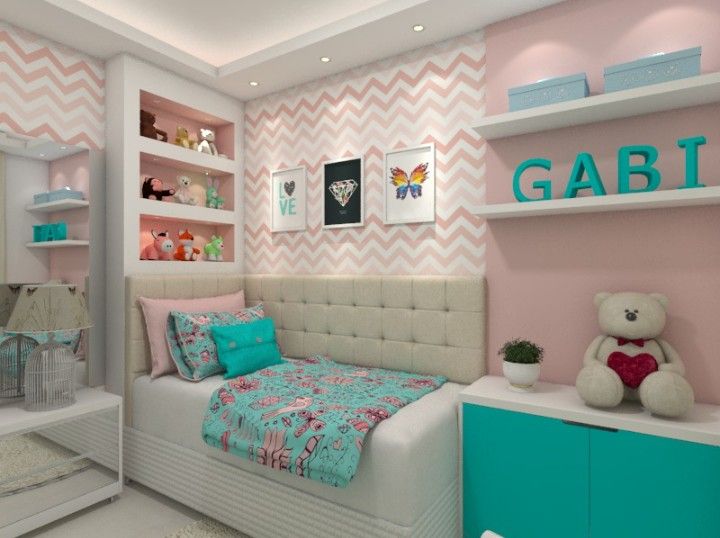 quarto bebê para menina azul — foto 6