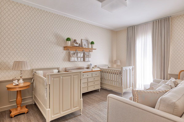 quarto bebê para gêmeos bege — foto 14