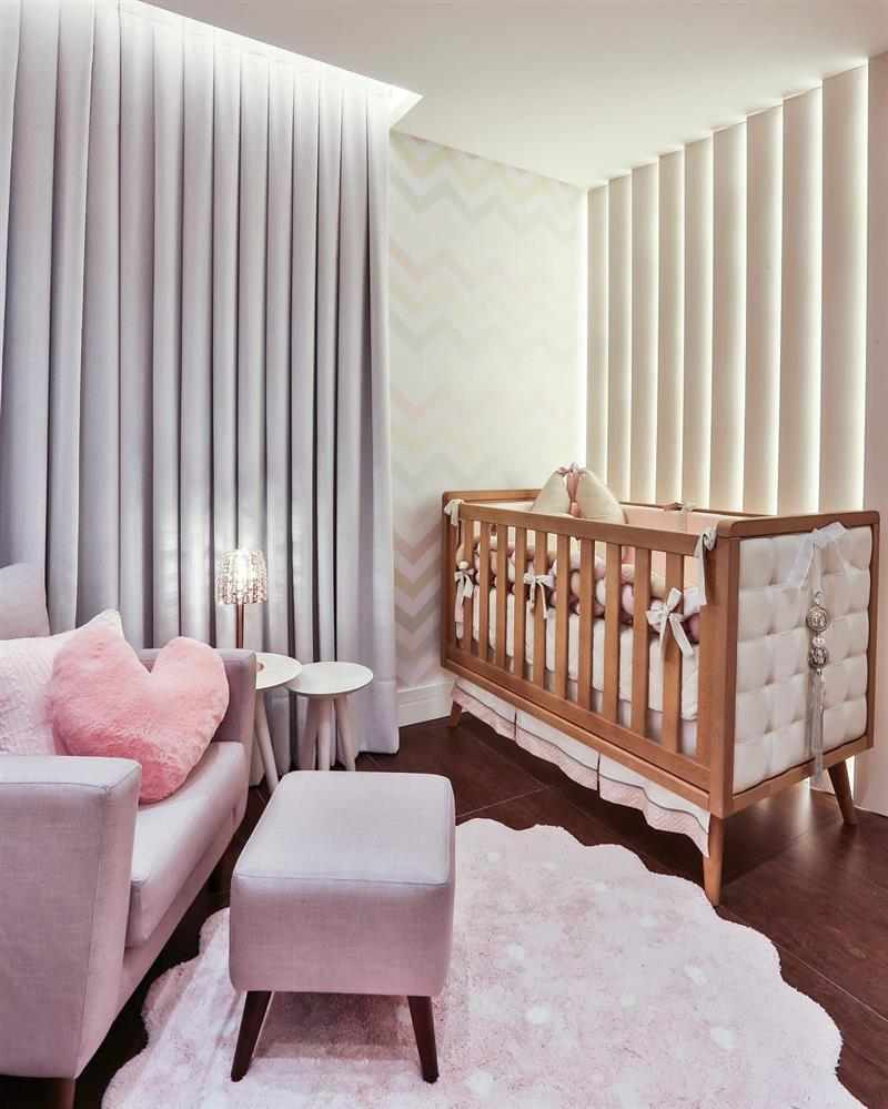 quarto bebê para menina bege — foto 8