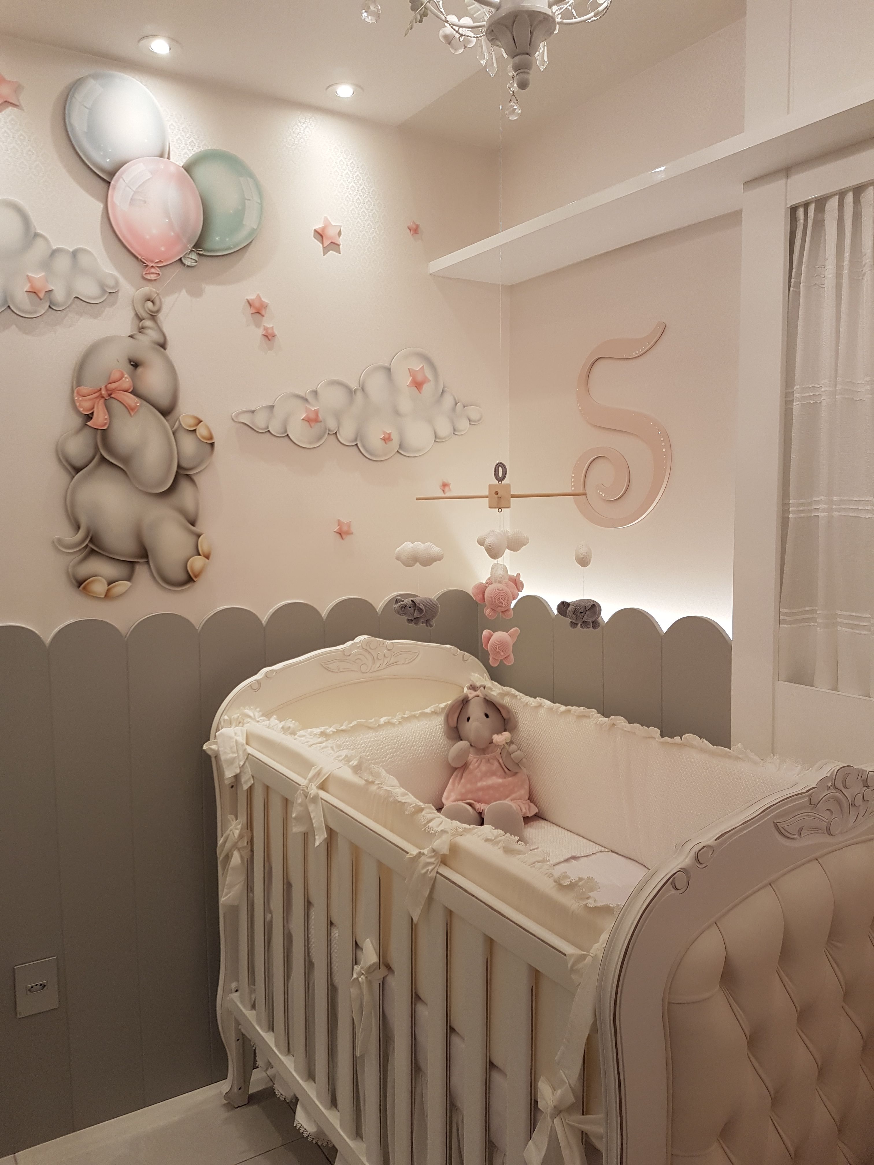 quarto bebê para menina bege — foto 10