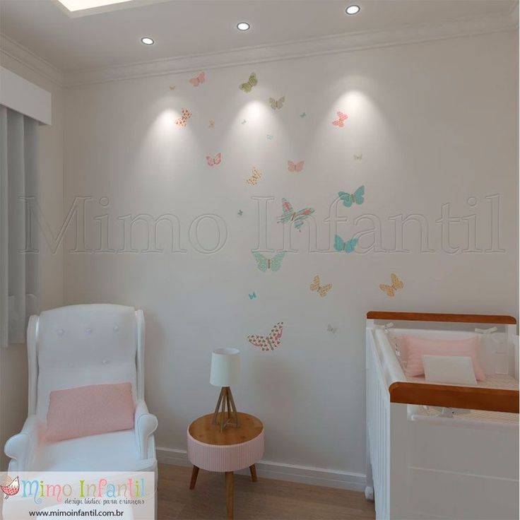 quarto bebê borboleta para gêmeos