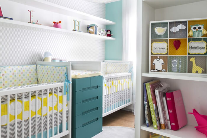 quarto bebê borboleta para gêmeos — foto 14