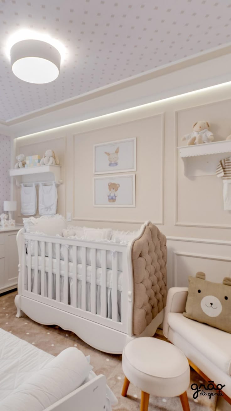 quarto bebê para menina branco — foto 11