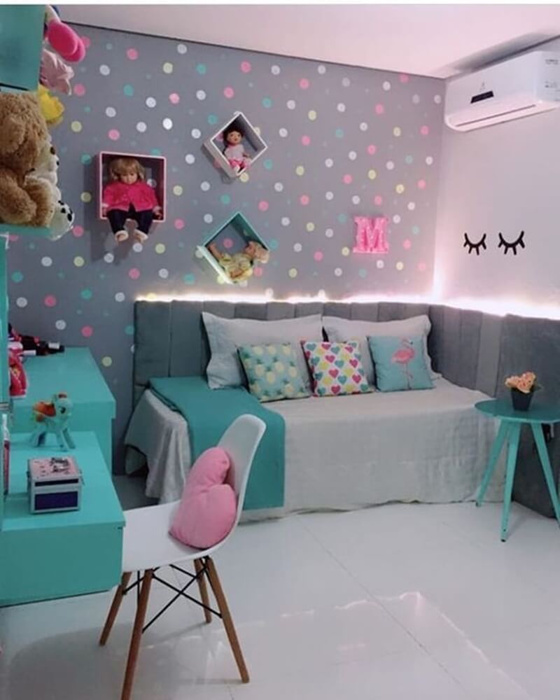 quarto bebê para menina cinza — foto 2
