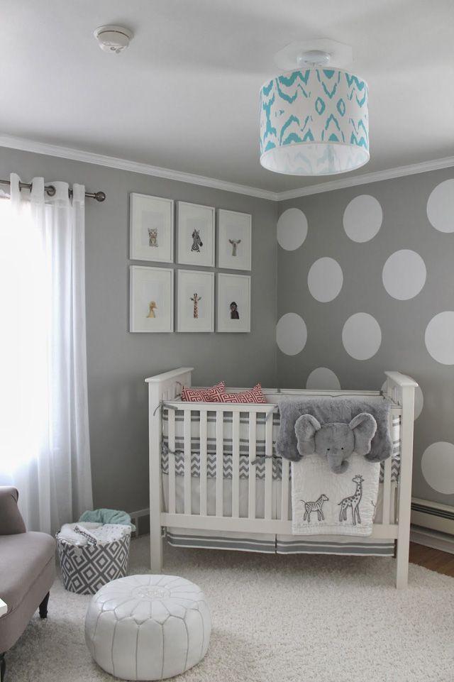 quarto bebê para neutro cinza