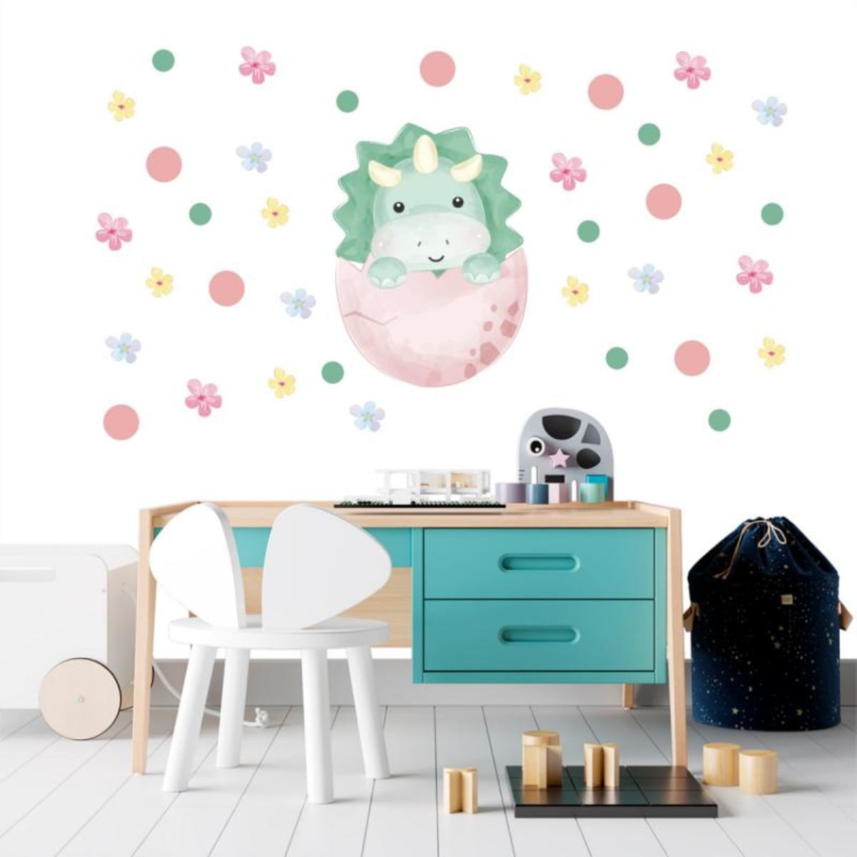 quarto bebê dinossauro para menina — foto 4