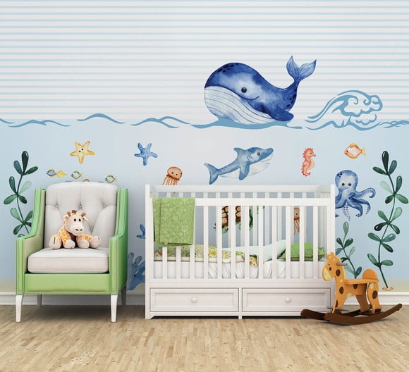 quarto bebê fundo do mar para menino — foto 5