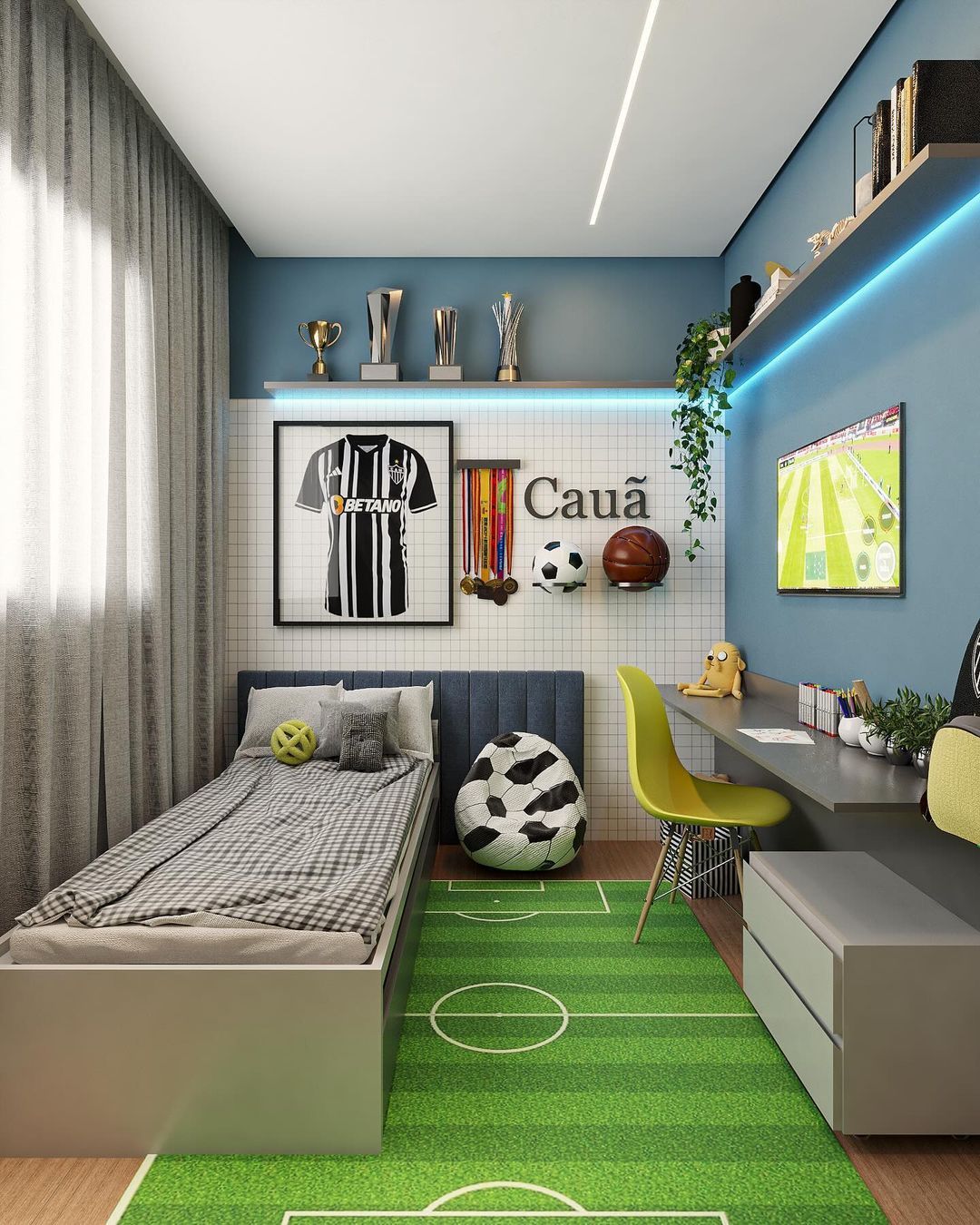 quarto bebê futebol — foto 3