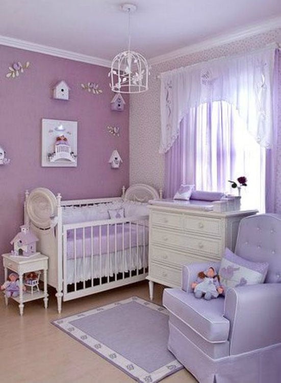 quarto bebê para gêmeos lilás — foto 12