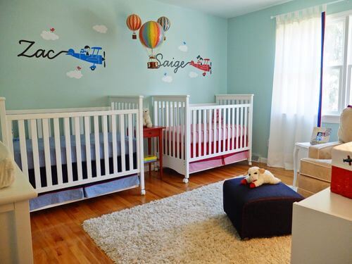 quarto bebê para gêmeos lilás — foto 14
