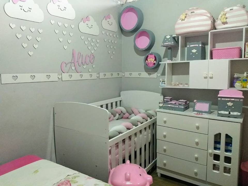 quarto bebê nuvem para gêmeos