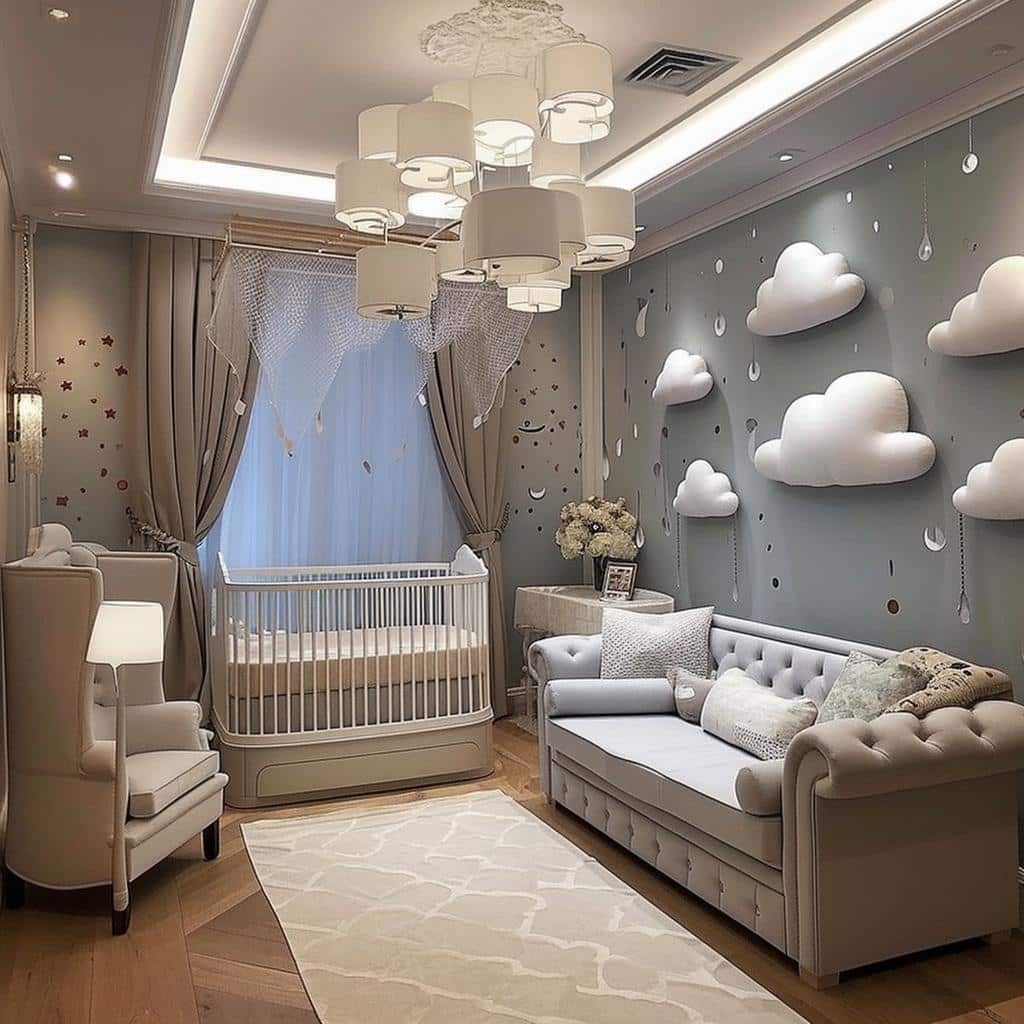 quarto bebê nuvem para gêmeos — foto 12