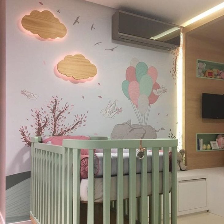 quarto bebê nuvem para menina — foto 11