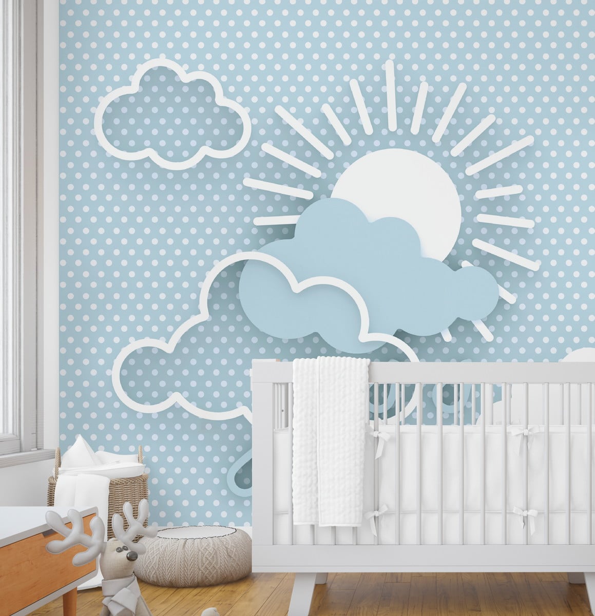 quarto bebê nuvem para menino — foto 9