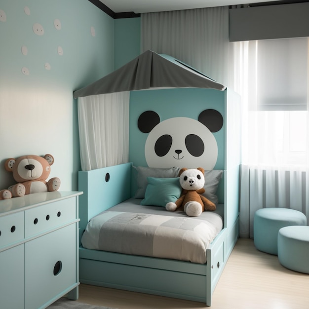 quarto bebê panda para gêmeos — foto 7