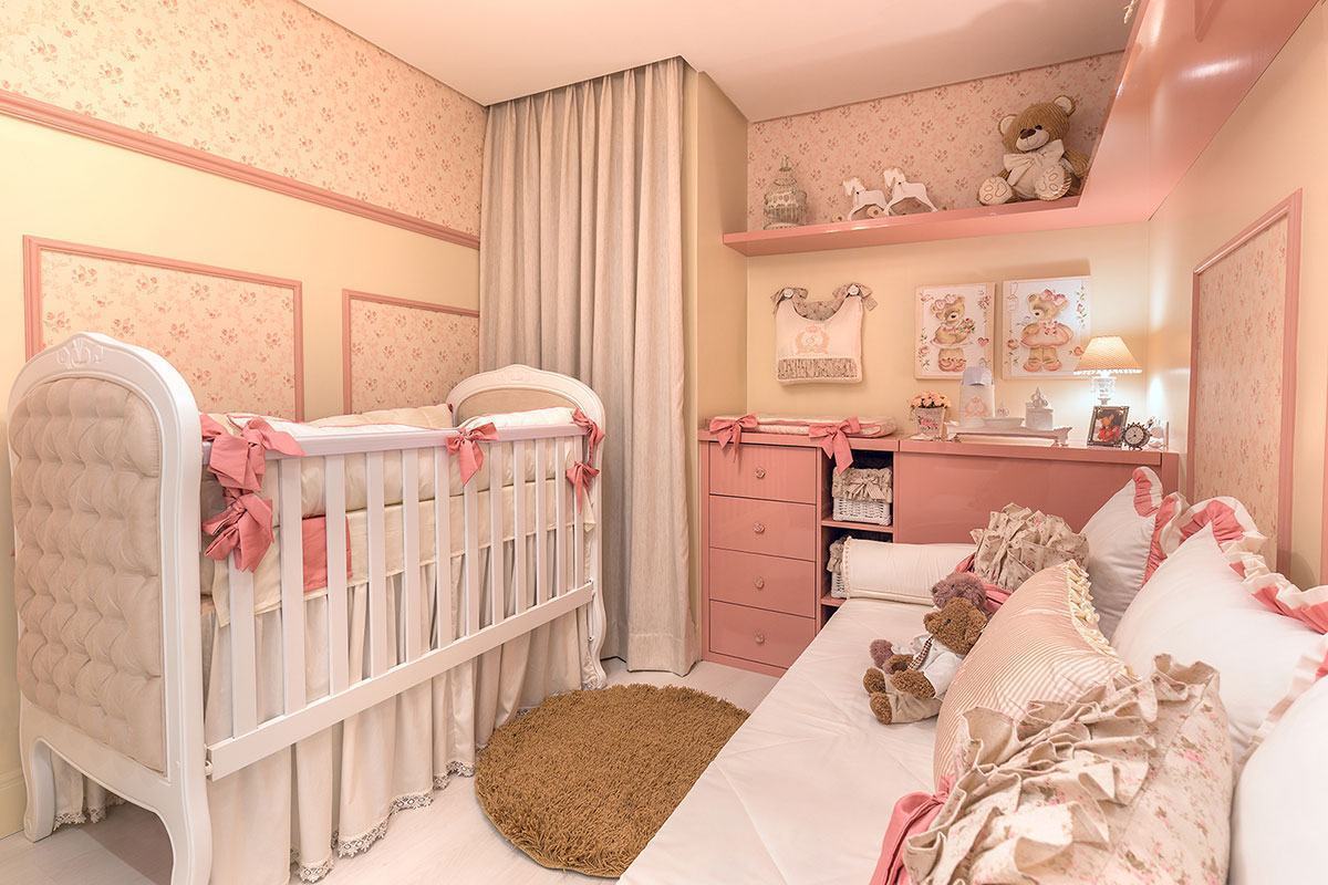 quarto bebê para gêmeos rosa