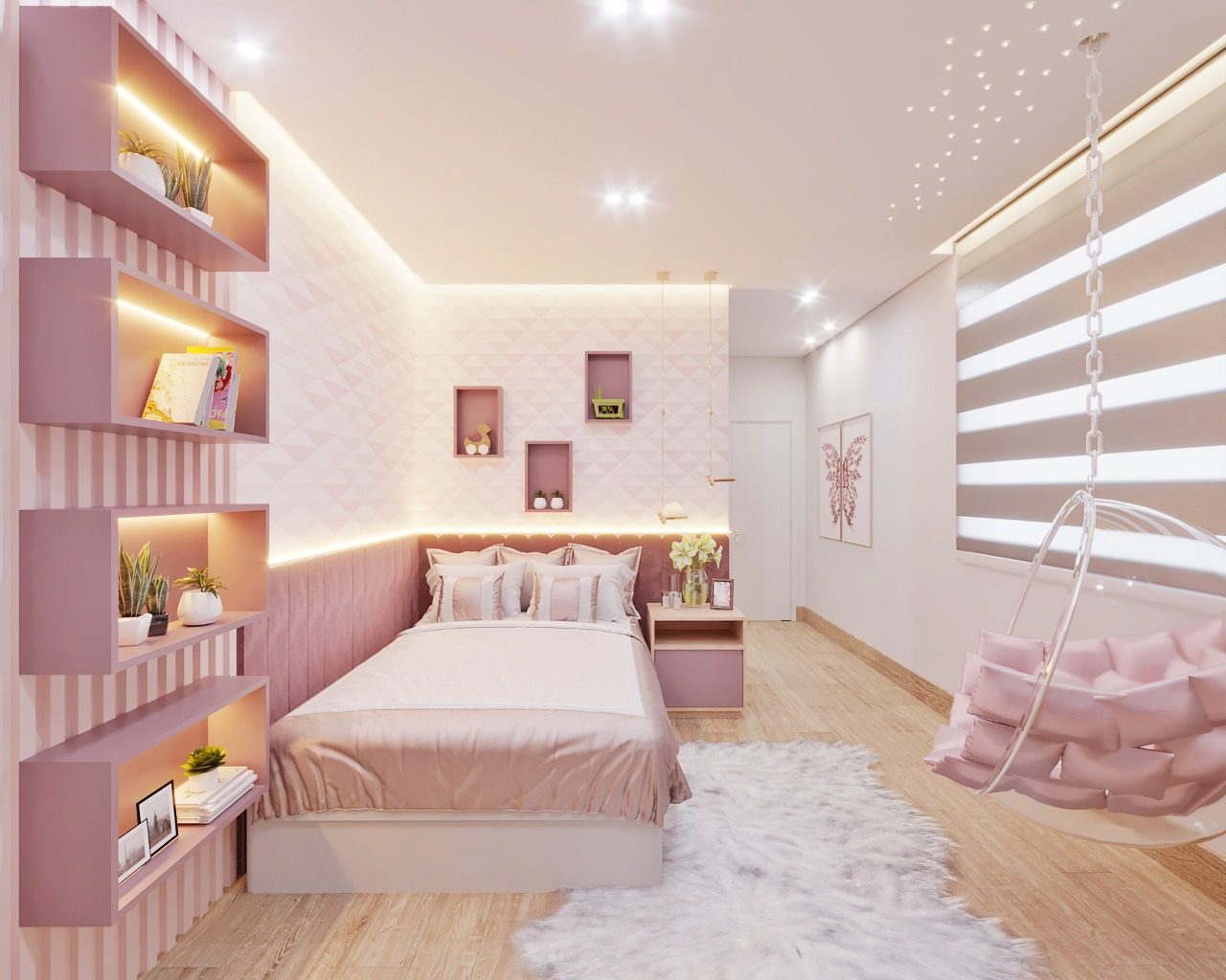 quarto bebê para gêmeos rosa — foto 8