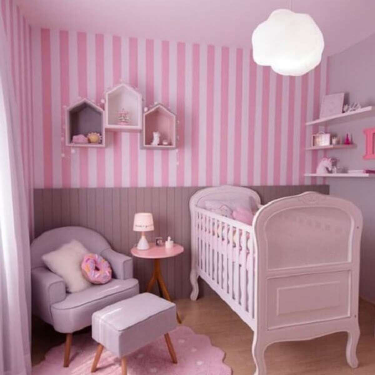 quarto bebê para gêmeos rosa — foto 9