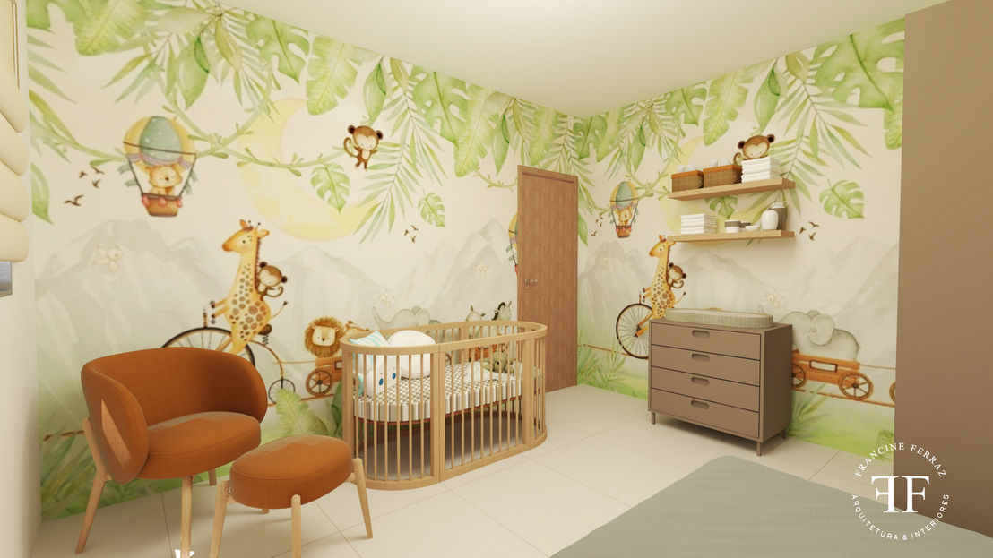 quarto bebê safari para gêmeos — foto 2