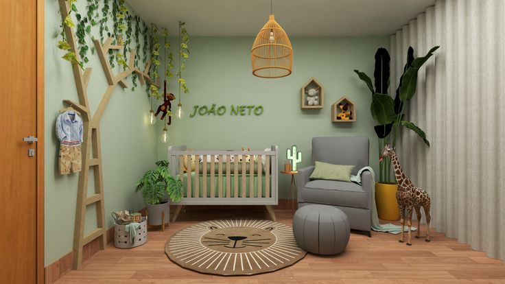 quarto bebê safari para gêmeos — foto 12