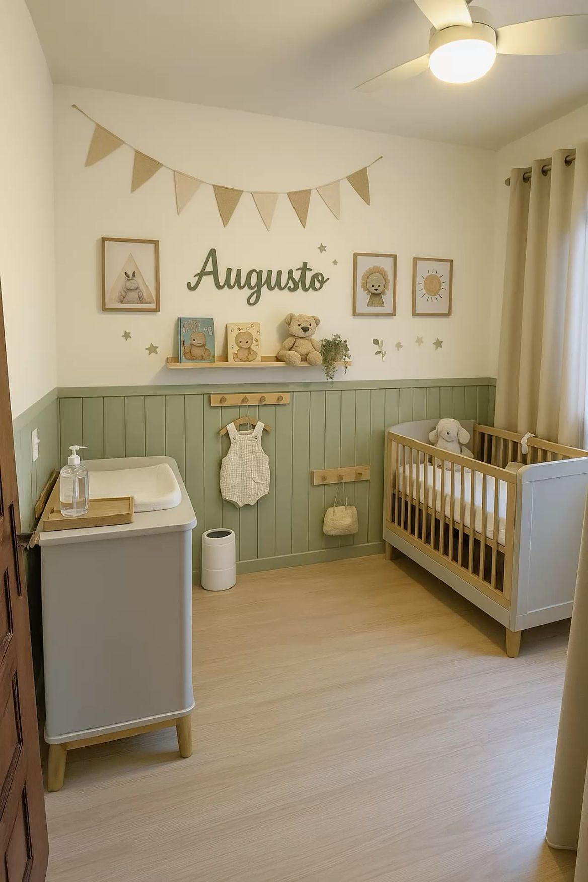 quarto bebê para gêmeos verde — foto 6