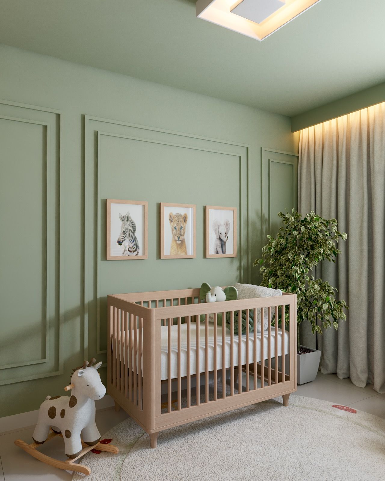 quarto bebê para menina verde — foto 14