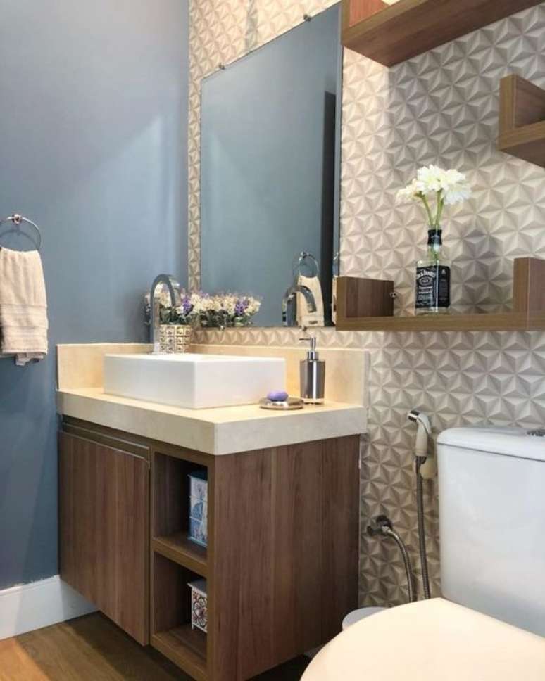 papel de parede 3D para banheiro — foto 11