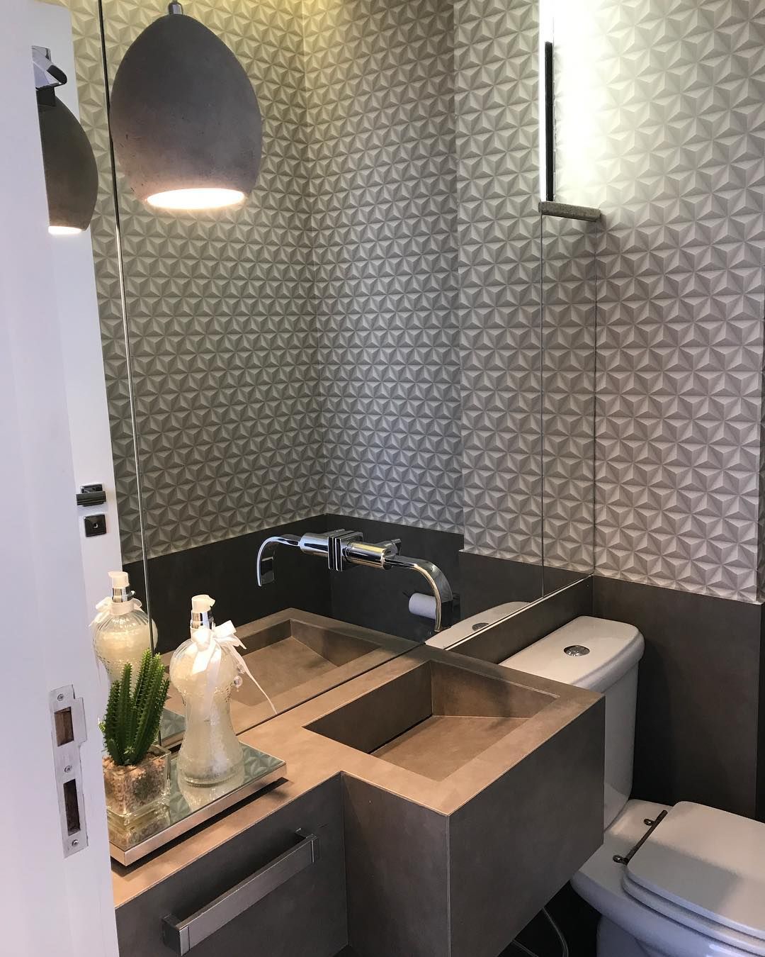 papel de parede 3D para banheiro — foto 10