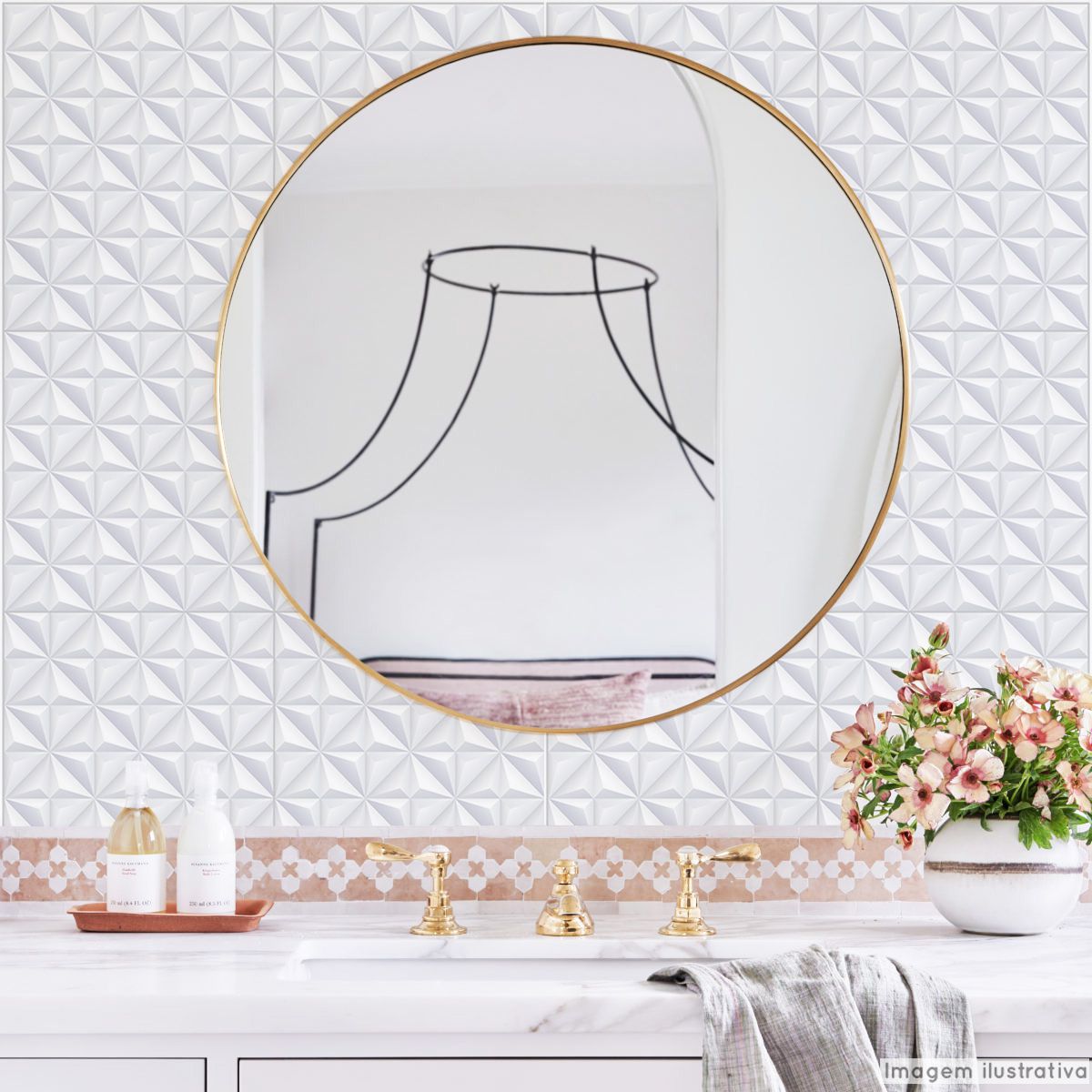 papel de parede lavável para banheiro — foto 4